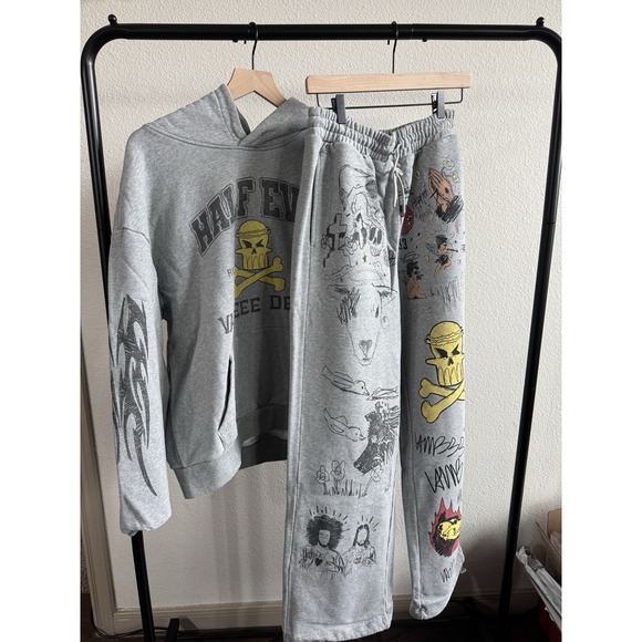 Other - MEDIUM HALF EVIL VAMEE SKETCHBOOK HOODIE & SWEATPANTS SET ❤️✅ NEW SHIPS ASAP